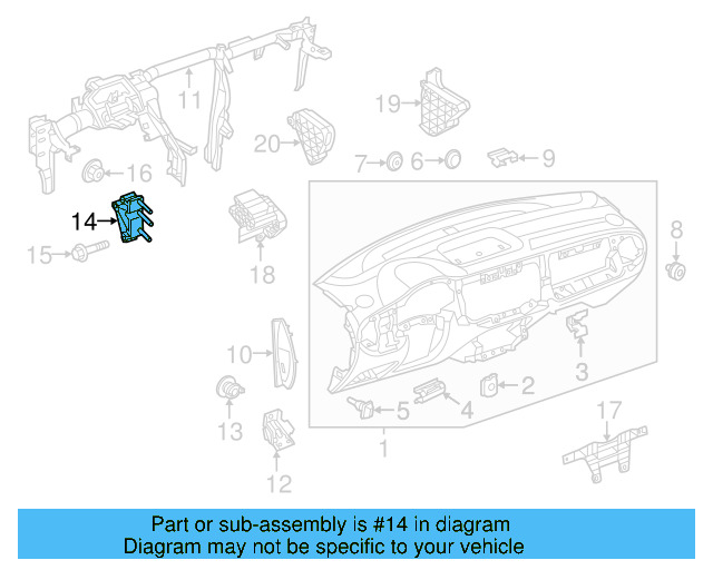 Bracket 1K1-857-022-D - View 22