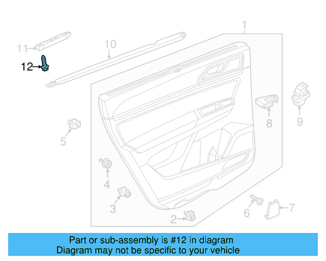 Upper Mount Screw WHT-002-616 - View 3
