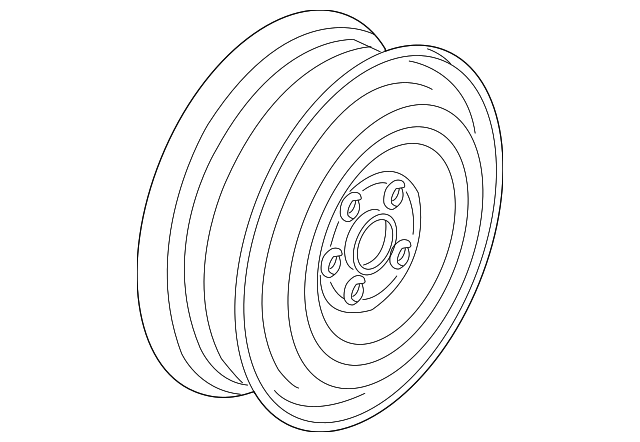 Wheel, Steel 3B0-601-027-D-03C - View 5