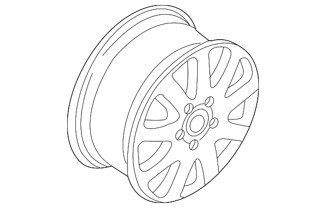 Wheel, Steel 3B0-601-027-D-03C - View 2