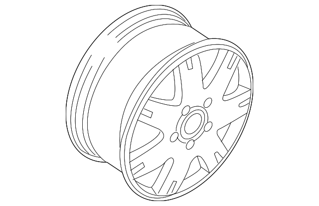 Wheel, Alloy 3B0-601-025-T-8Z8 - View 2