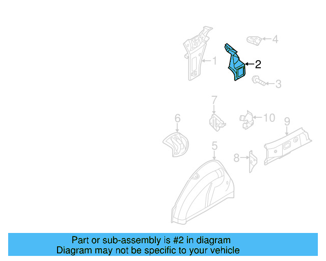 Rear Body Panel Stud N-906-526-02 - View 6