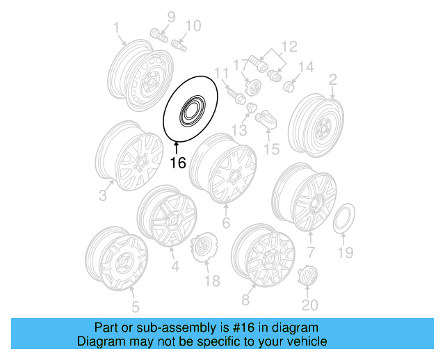 Wheel Cover 3B0-601-147-MFX - View 5