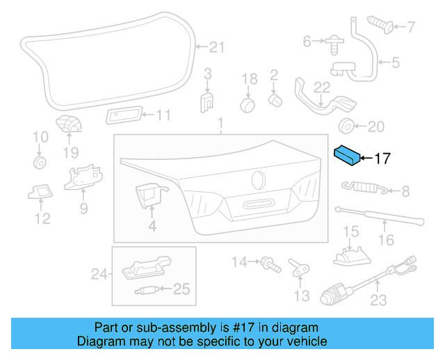 Trunk Trim Panel Insulator 5C6-827-715 - View 3