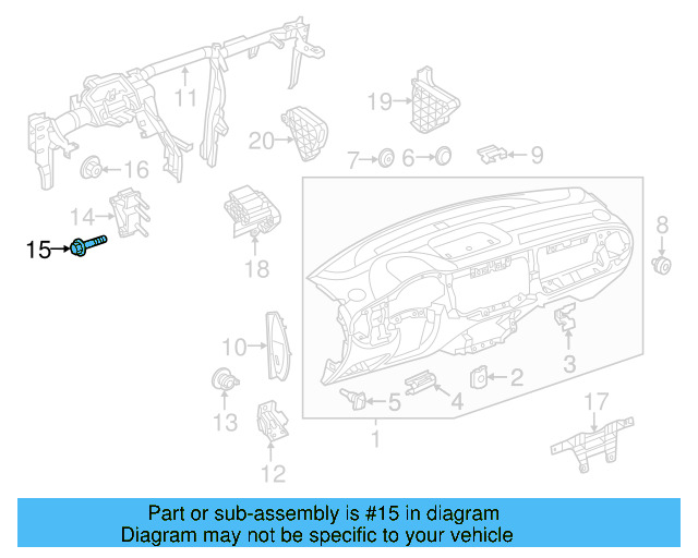 Mount Bracket Bolt N-106-044-02 - View 5
