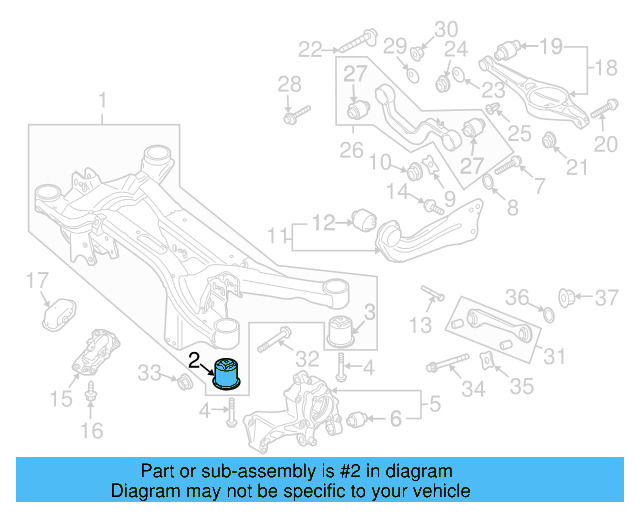 Upper Control Arm Mount Bolt N-105-607-02 - View 46