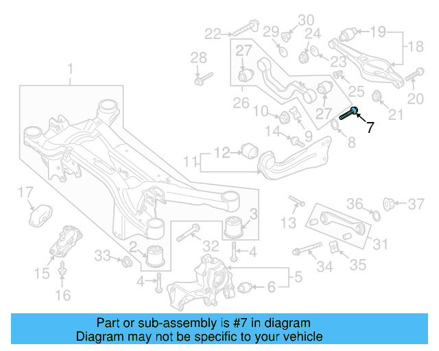 Knuckle Mount Bolt N-912-013-01