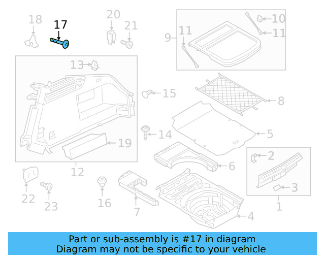 Side Trim Panel Bolt N-911-503-01 - View 3