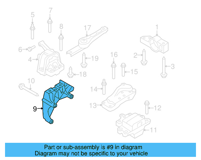 Support Bracket 06J-199-207-P - View 30