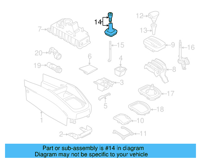Shift Boot 1J0-711-113-A-E74 - View 3