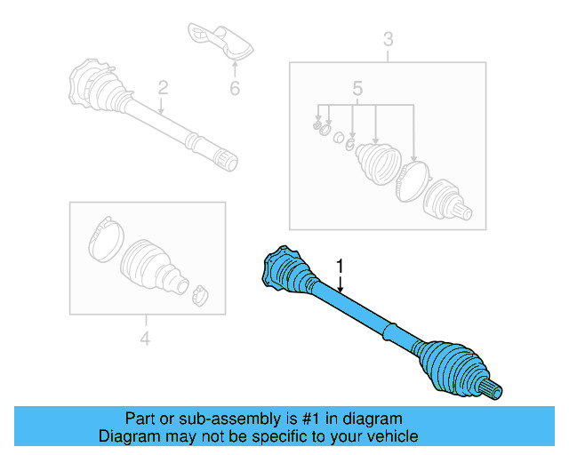 Axle Assembly 8D0-407-451-SX