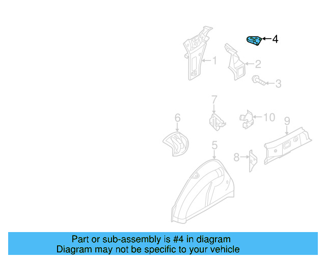 Fender Mtg Bkt 5C5-810-427-A - View 4