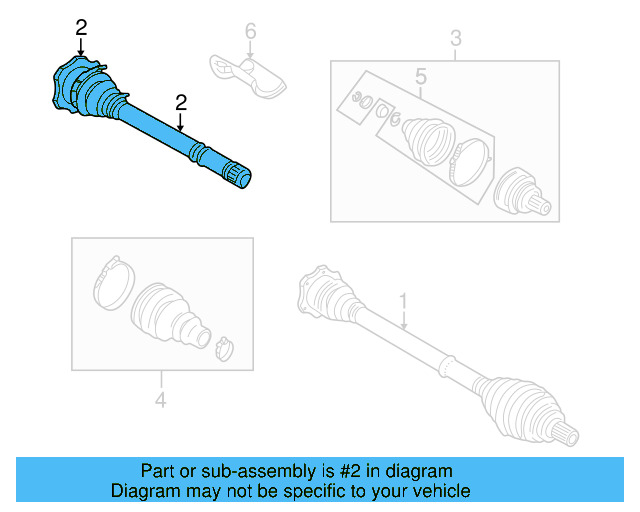 Inner Joint Assembly 8D0-407-418-E - View 3