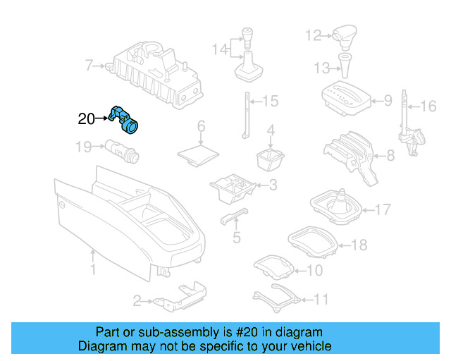 12 Volt Accessory Power Outlet Housing 1K0-919-341-B - View 30