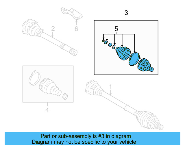 Cv Joint Kit 4D0-498-099-A - View 6