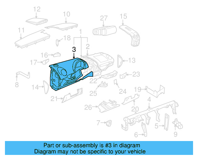 Instrument Panel Upper Cover 1C1-858-451-C-8SM - View 5