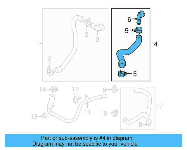 Connector Hose 5C0-122-157-C - View 3