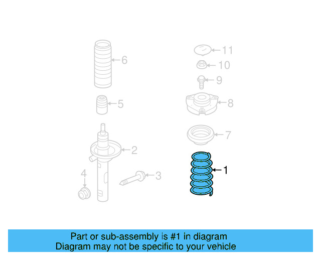 Coil Spring 1K0-411-105-AK