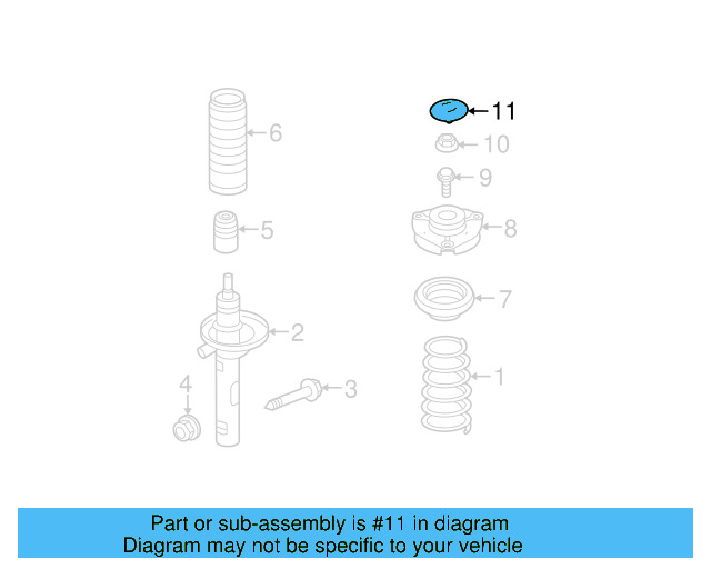 Suspension Strut Mount Cap 1J0-412-359 - View 20