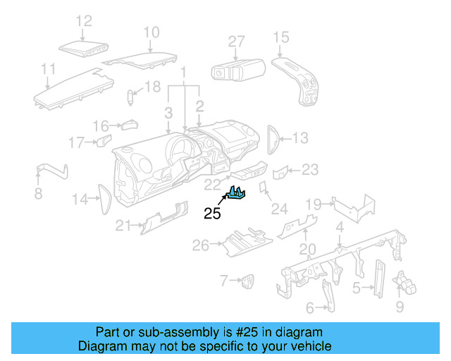 Switch Housing Blank Cover 1C0-858-099-C-2AQ