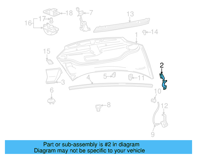 Hinge 701-805-383-A - View 3