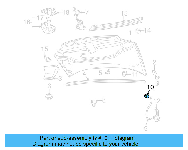 Hinge 7D0-805-384-A - View 4