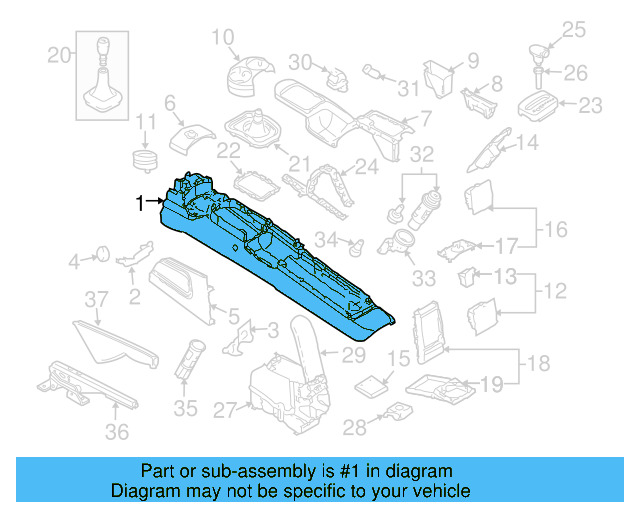 Console Body 1C0-864-363-Q-2QL - View 5