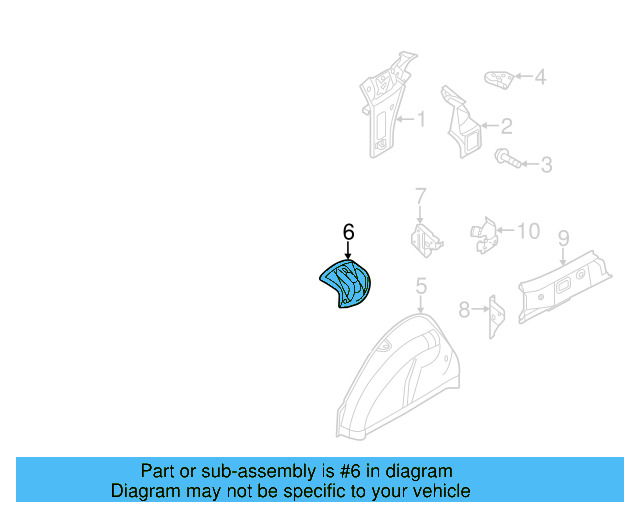 Strut Bracket 5C5-802-192-A - View 6