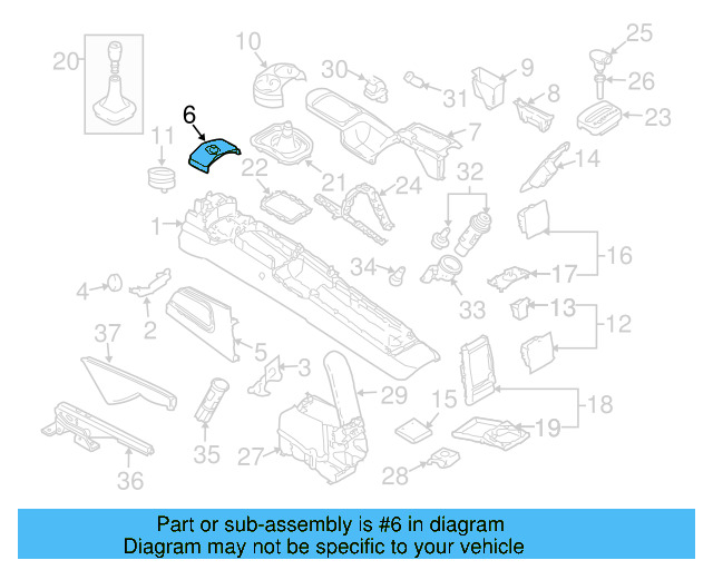 Ashtray Assembly Insert 1C0-857-331-B41 - View 12