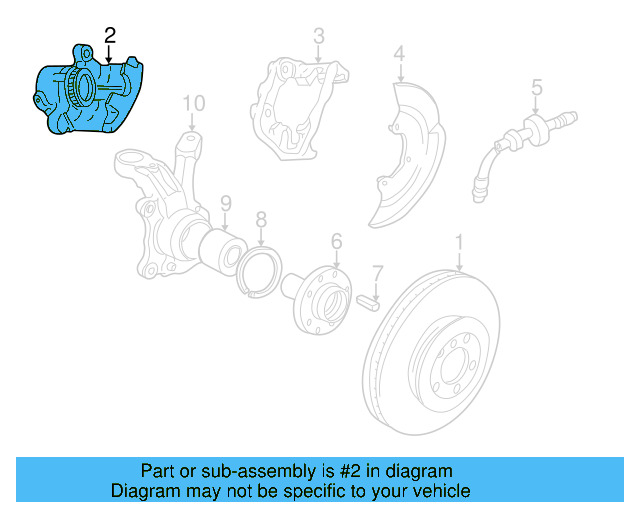 Disc Brake Caliper 701-615-124-D - View 3