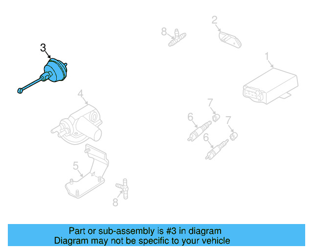 Cruise Servo 165-907-327 - View 3