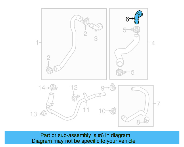 Hose & Tube Assembly Coupling 1K0-122-291-J - View 31