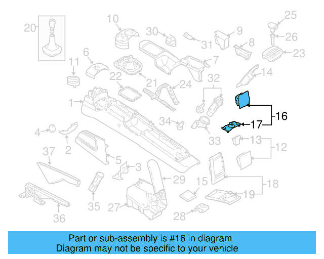 Storage Tray 1C0-857-301-J-2QL