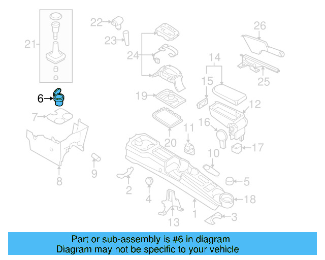 Cup Holder 1C1-862-531-C-2QL - View 18
