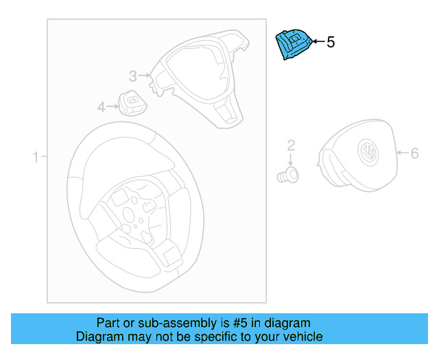 Shift Paddle 5G0-951-528-A-WHS - View 6
