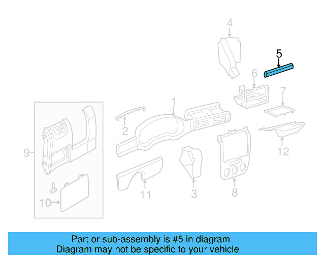 Trim 5C7-858-529-C-LS1