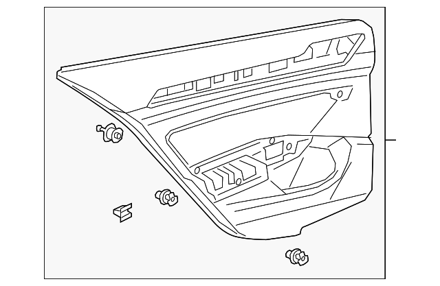 Door Trim Panel 3G8-867-211-E-YKX