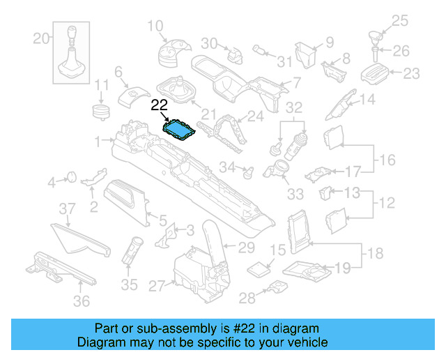 Sound Absorber Retainer 1C0-864-260 - View 11
