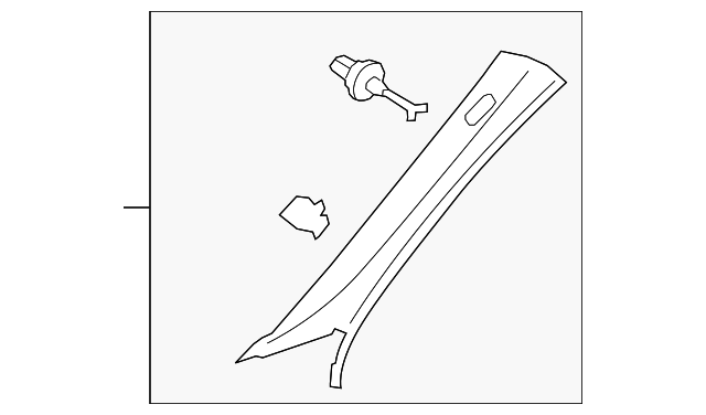 Windshield Pillar Trim 7P6-867-234-T-BR2
