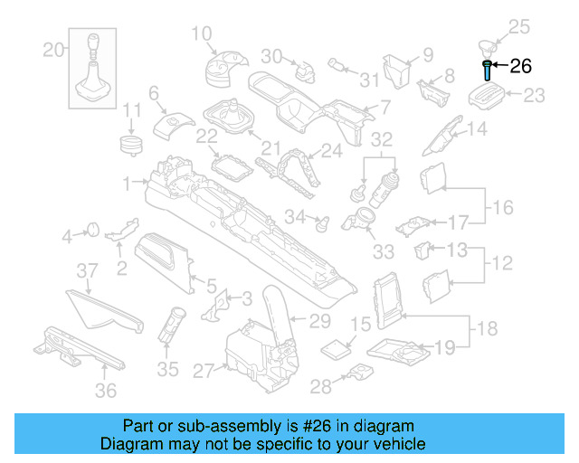 Shift Knob Sleeve 1C0-713-169-B-01C - View 15