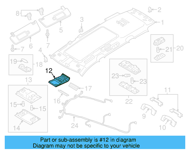 Map Lamp Lens 3CN-947-133-A-ZA2 - View 6