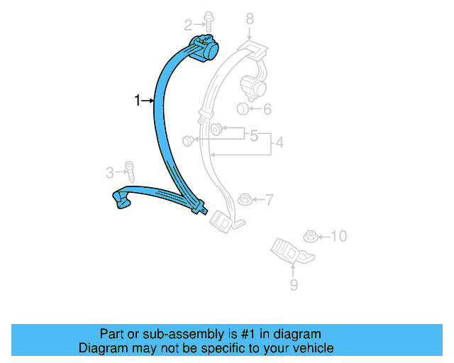 Outer Belt Assembly 5GM-857-805-B-RAA