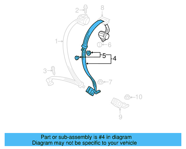 Outer Belt Assembly Lower Bolt WHT-003-682 - View 15