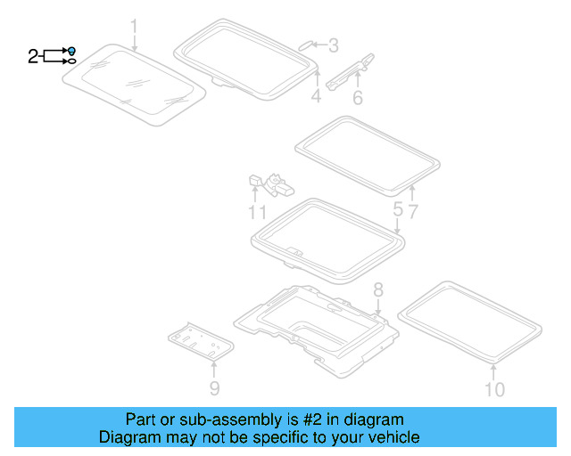 Sliding Glass Fastener 703-877-599 - View 2