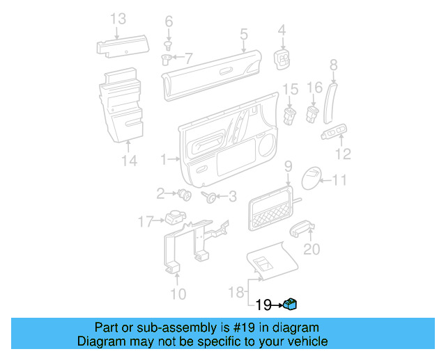 Window Switch 1C0-959-855-01C - View 4