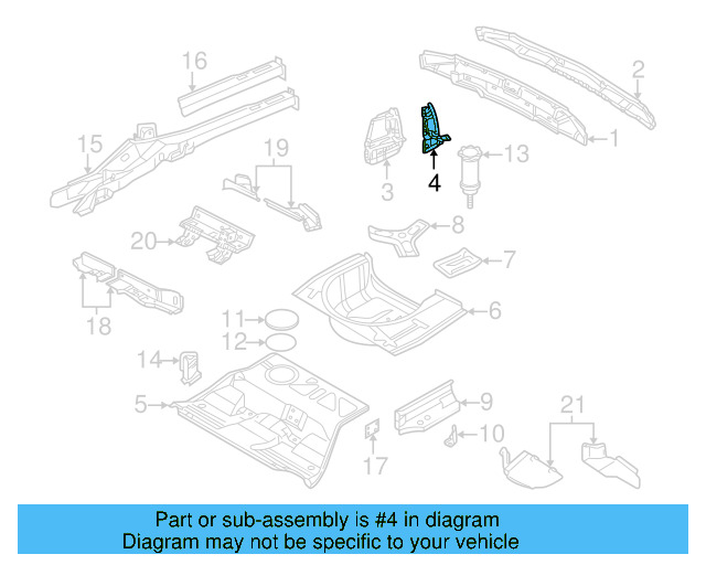 Tail Lamp Pocket Reinforcement 3B9-813-331-B - View 6