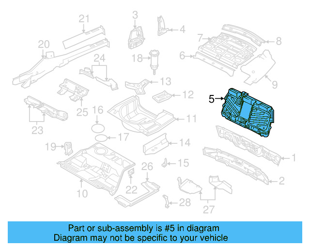 Seat Back Panel 3B5-813-501-B - View 8
