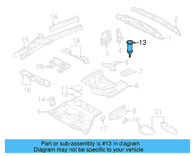 Floor Pan Reinforcement 8E0-802-715-A