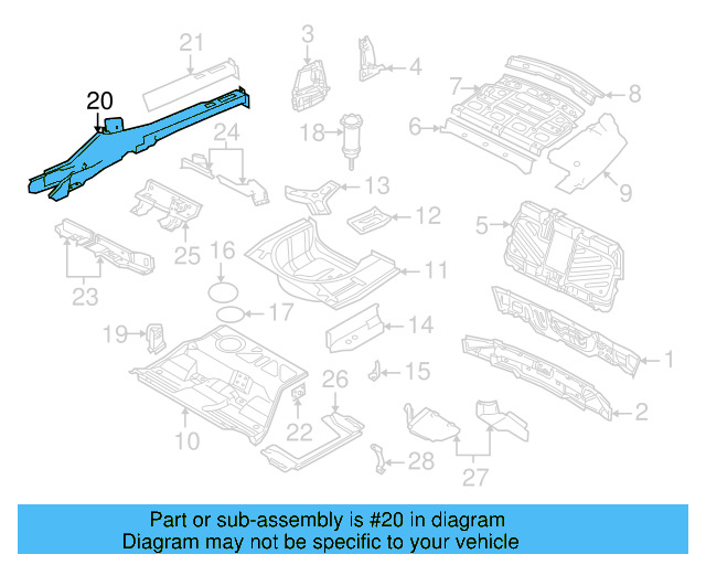 Side Member Assembly 3B0-803-401-S - View 4