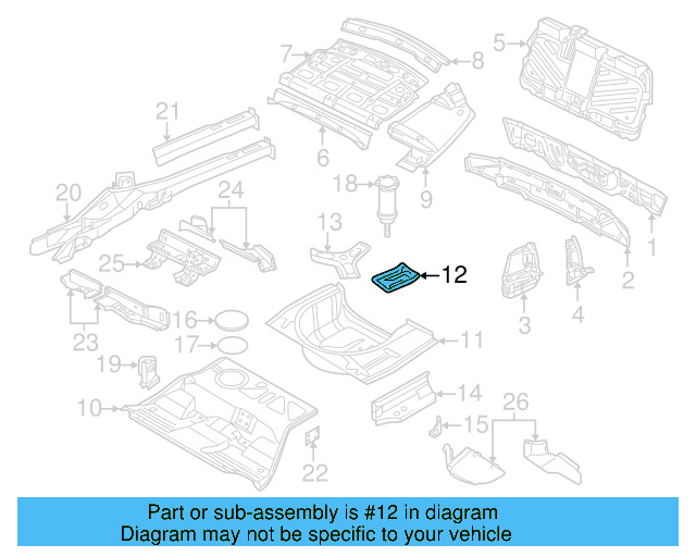 Spare Tire Retainer 8D0-803-899-F - View 4
